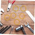 thumbnail image 2 of 6 pieces bicycle headset spacer set mountain bike headset bicycle spacer headset spacer bicycle headset base aluminum alloy golden, 2 of 5