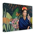 thumbnail image 3 of Trademark Fine Art Sylvie Demers Frida A Casa Azul Revisitated Canvas Wall Art - 24x32, 3 of 5
