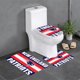 thumbnail image 1 of Juego de alfombras de baño de 3 piezas del equipo Patriots Alfombra antideslizante para baño de 24 x 16 pulgadas, 1 of 7