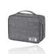 thumbnail image 1 of Yuarrent Bolsa organizadora de cables, bolsa de almacenamiento electrónico, organizador de dispositivos, cargador, cables, funda para auriculares, bolsa Almacenamiento y organización del hogar gris Yuarrent HA1344-02B, 1 of 6