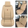 thumbnail image 1 of Maidao Car Seat Covers Full Set for Jeep for Compass 2006-Present 5 Seats Leather Compatible Airbag Waterproof Soft Front Rear Cushion Protector Beige, 1 of 6