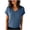 Navy, variant on YUGYXL Women Tops Spring Vacation Summer Sweaters Short Sleeve Shirts Fashion Dressy Casual Business V Neck Blouses Navy XL