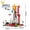 2. NO box-2, variant on Space Rocket & Space Shuttle Launch Pad Building Blocks Set, ABS Bricks with Astronaut Minifigures, STEM Aerospace Model Construction Toy for Kids Boys 6+