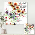 thumbnail image 4 of Designart ' Wildflowers and Vibrant Wild Spring Leaves XI ' Modern Canvas Wall Art Print, 4 of 4