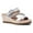 Silver, variant on Gc Shoes Women's Monica Memory Foam Bling Slide Wedge Sandal