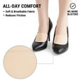 thumbnail image 4 of Toe Toppers No Show Liner Half Socks for Women Seamless Grip Non Slip Hidden Toe Covers for Mules 8 Pairs, 4 of 6