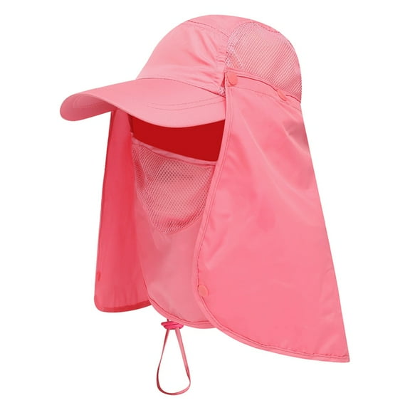 Sun Cap UV Protection Removable Neck & Face Flap Cover Caps for Summer Outdoor Hiking Fishing Gardening Hunting Camping