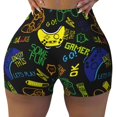 thumbnail image 2 of Fotbe Game Play Shorts Sin Costuras – Shorts Deportivos de Cintura Alta para Mujer, Elásticos para Gimnasio, Yoga, Running o Ciclismo-X-Large, 2 of 8