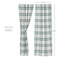 thumbnail image 2 of VHC Brands Pine Grove Plaid Curtain Panel, Green, 84x40, Set of 2, 2 of 7