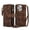 Brown, variant on iPhone 16Promax Case, Leather Case Zipper for Apple 15 Retro Protective Case Multifunctional Flip Leather Case,Pro Case，Brown