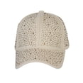 thumbnail image 1 of Top Headwear Fashion Bling Rhinestone Studded Cotton Baseball Cap - Beige, 1 of 2