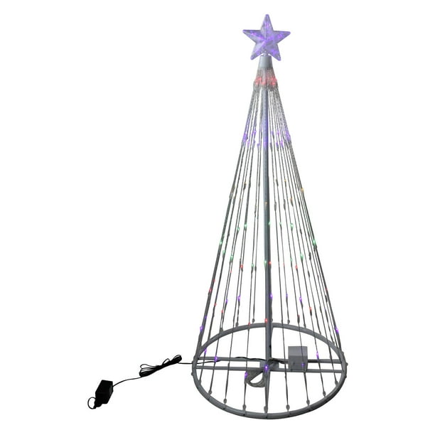 Northlight LED Light Show Cone Christmas Tree Yard Decoration Walmart