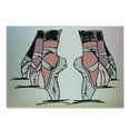 thumbnail image 1 of Ballet Cutting Board, Sketch of Ballet Dancers Feet with Pointe Nobility Talent Balance Classic, Decorative Tempered Glass Cutting and Serving Board, in 3 Sizes, by Ambesonne, 1 of 2