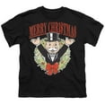 thumbnail image 2 of Monopoly Man Merry Christmas Kids T Shirt for Youth Boys and Girls, Black, X-Large, 2 of 5