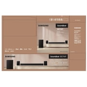 Samsung B-Series 4.1Ch DTS Virtual:X Soundbar with Subwoofer & Rear Speakers HW B57WF/ZA 2026