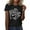 Black, variant on Womens Bullying Awareness T-Shirt Be A Buddy Not A Bully Hand Positive Message Printed Tees Positive Inspirational Tops