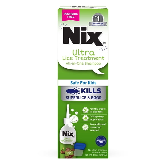 Champú para tratamiento de piojos Nix Ultra Superlice 120 ml con peine