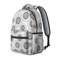 thumbnail image 2 of Sunflower White Pattern Backpack for School, Cute School Bag with Adjustable Shoulder Straps and Padded Back, 15.3"x11"x7.1", 2 of 5