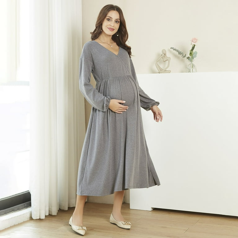 chinese dress ladies Black Nursing Maxi Dress – Under The Pump Nursingwear main image 1