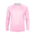 thumbnail image 6 of WTOBBY Men's Raglan Sleeve Sports Top in Solid Color with Long Sleeve Design for Active Wear Lightweight and Comfortable Athletic Shirt for Training ,Light pink 2XL, 6 of 6