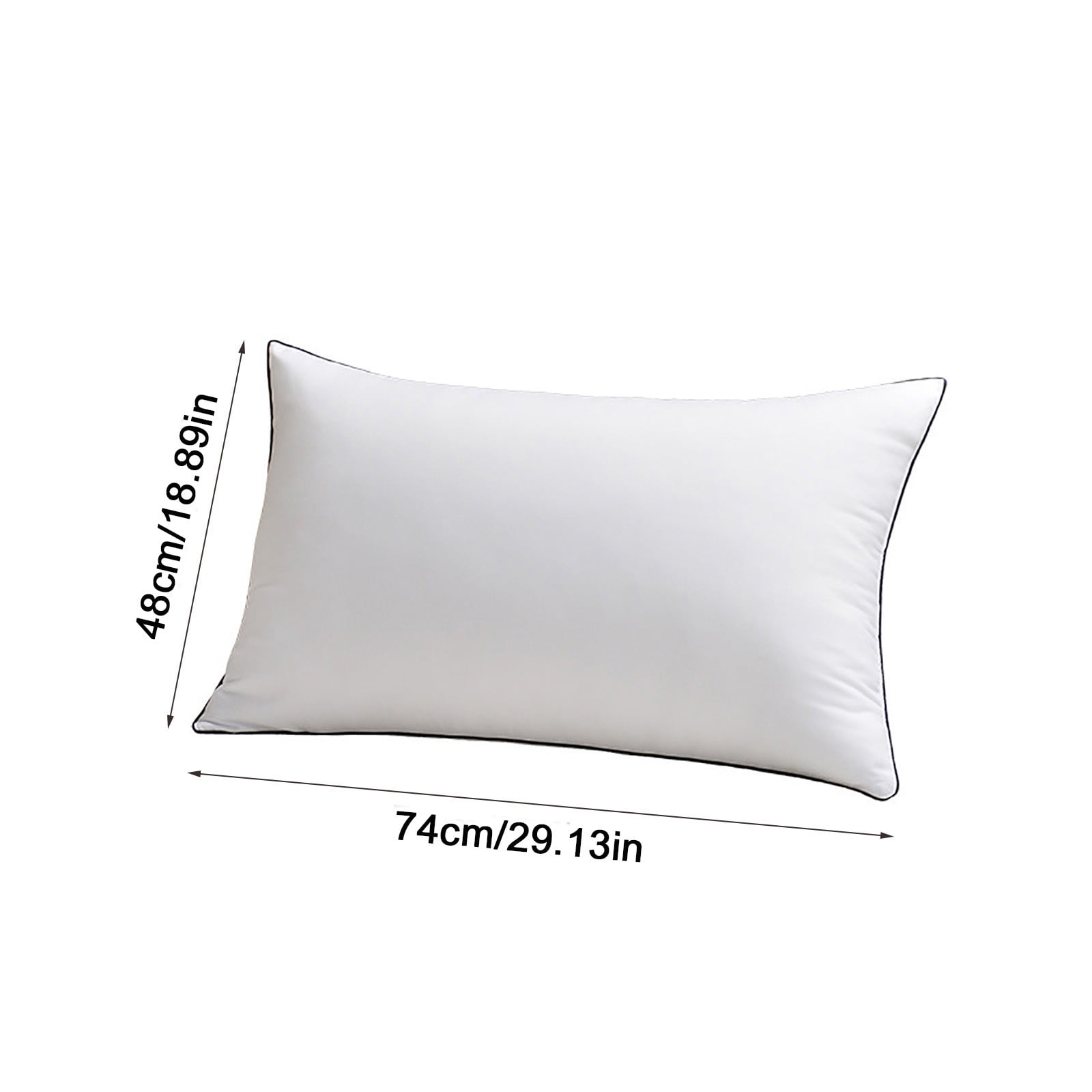 Vfedsrsge Pillow Inserts Soft Breathable Long Body Pillow Inserts for Home and Hotel,19x29in