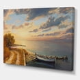 thumbnail image 3 of Designart ' Romantic Morning By The Sea ' Nautical & Coastal Canvas Wall Art Print, 3 of 4