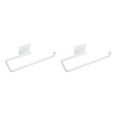 thumbnail image 3 of Portarrollos de papel de cocina Injueey Soporte de pared plástico 2piezas Blanco, 3 of 6