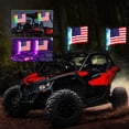 thumbnail image 3 of 2 luces LED tipo látigo RGB con efecto espiral para UTV, ATV y barco. 3 pies, 3 of 9