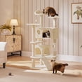 thumbnail image 3 of Torre para Gatos Yaheetech 137 cm con Condominio y Poste para Rascar, 3 of 9
