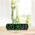 thumbnail image 1 of Reloj despertador digital, fácil de usar, versátil, regalo de cumpleaños, LED, relojes de escritorio para decoración de aulas, salas de Verde, 1 of 8