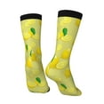 thumbnail image 5 of Uemuo Bright Lemons Pattern Women's Crew Socks, Soft Durable Breathable Moisture-Wicking with Odor Control Cotton socks, 5 of 9