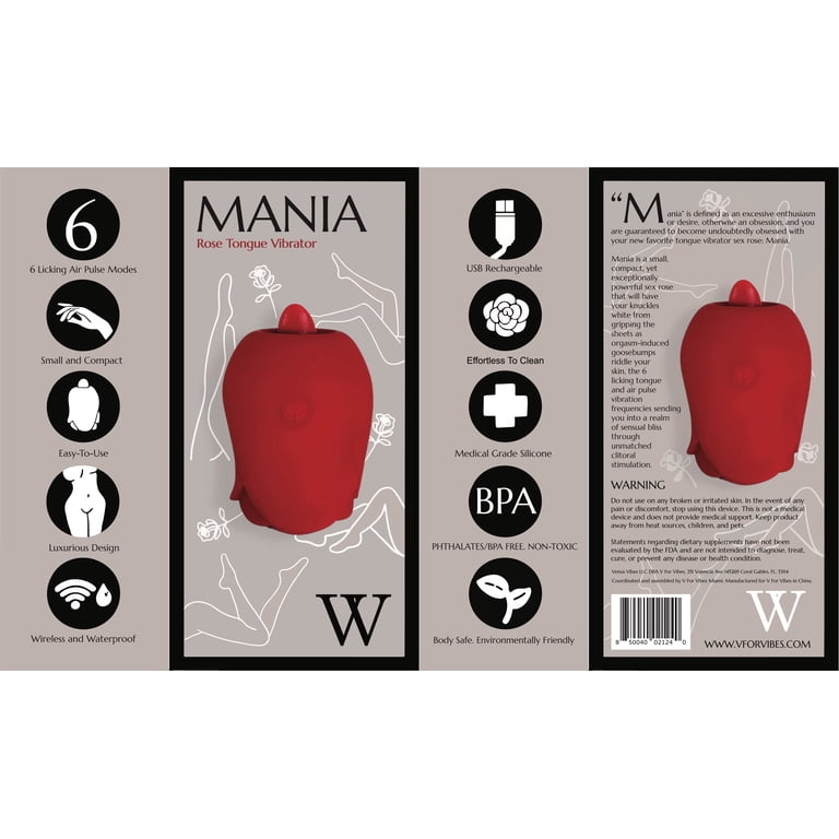 Mania - The Enchanting Rose Tongue Vibrator, The Rose Toy For Women -  Walmart.com