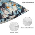 thumbnail image 3 of Pofeuu Butterflys Print Double-sided plush pillowcase Square Throw Pillow Covers Pillows Cover for Living Room Bedroom Sofa Couch Cushion Cover（No pillow core）-18"x18", 3 of 7