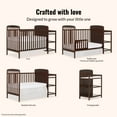 thumbnail image 3 of Dream On Me Anna 3-in-1 Convertible Crib with Changing Table Espresso, changing Pad Included, Converts from Baby Crib to Toddler Bed, Day Bed and Kids Sofa, Three Adjustable Mattress Height Positions, 3 of 13