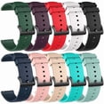 thumbnail image 1 of wonima11 10-Pack Bands Compatible for Trendia TG09/TRAUSI TG08/JeeJTek TGW008 Watch Strap Classic Flexible Colorful Quick Fit Replacement Wristband for Women&Men, Multicolor Selection, 1 of 1