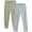 Olive Cargo/Grey Flare, variant on Real Love Girls' Sweatpants - 2 Pack Soft Fleece Casual Jogger and Cargo Pants for Girls (7-16)