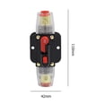 thumbnail image 3 of Cortacircuitos Disyuntor Restablecimiento automático Coche RV Interruptor de seguro de energía Portafusibles de audio Sywqhk Accesorios para autos y motos, 3 of 8