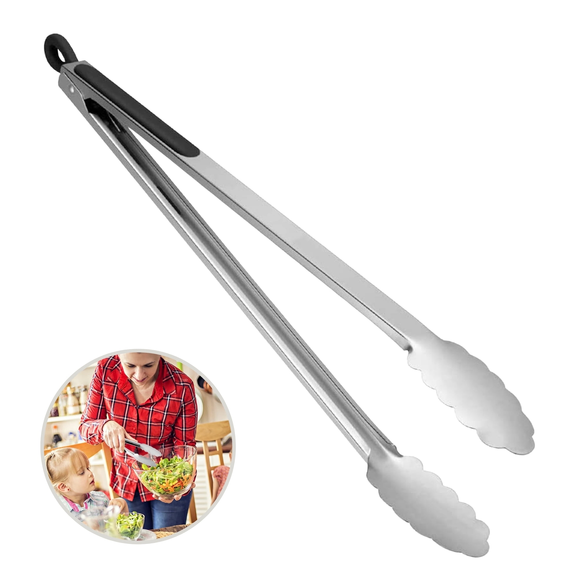 Home Products BBQ Tongs for Grilling Stainless Steel Barbeque Grill