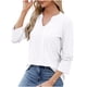 thumbnail image 3 of Fiudx Ofertas Flash Del Día Solo En Línea Blusa Casual de Verano para Mujer, Manga Corta, Cuello En V, Manga 3/4, Dobladillo Curvado, Blusa Suelta Tipo Túnica, 3 of 6