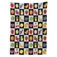 thumbnail image 3 of Ambesonne Black and White Tablecloth Rectangular Table Cover, Kitchen Fruits, 60"x90", Multicolor, 3 of 4