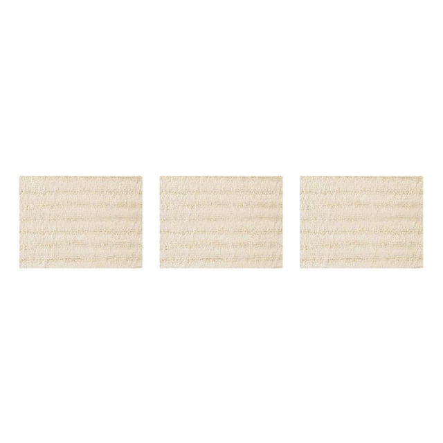 Inteprter Alfombra de baño de absorción de agua mezclada que permanece seca y cómoda alfombra de baño duradera y elegante marfil blanco 43*61 Type1 NO1