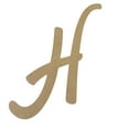 thumbnail image 1 of Wooden Letter Unfinished, Marvelous Font, Craft Cutout, 1 of 3