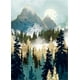 thumbnail image 1 of Kit de arte con diamantes Hestarcul Mountain con lienzo HD y herramientas, 1 of 7