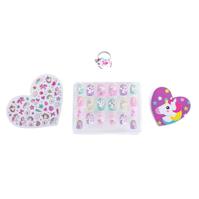 Hot Focus Pop Nail Glitz - 3D Unicorn Acrylic Nail Art Kit for
