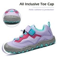 thumbnail image 4 of Mishansha Kids Hiking Shoes Boys Girls Sneakers Tennis Shoes Toddler Slip on Running Sports Gym Purple 4.5 big_kid, 4 of 7