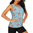 thumbnail image 2 of Gaeub I Am A Fan Popcorn Women's Workout Tank Tops Lightweight Sleeveless Shirts for Women for Athletic Running Tennis Yoga - X-Large, 2 of 9