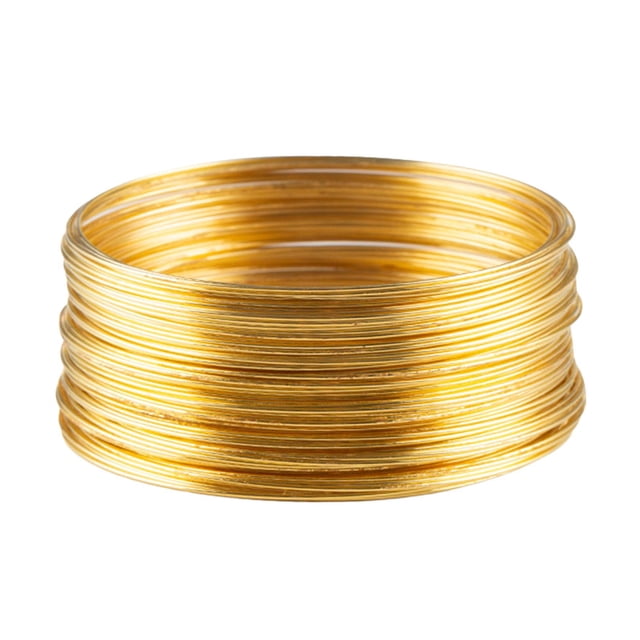 Rongfmy 50 Loops Jewelry Wire Memory Wire Art Memory Steel Wire for Necklace Earring Gold