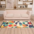 thumbnail image 2 of Yayeee Runner Rug for Bedroom 2'x6' Machine Washable Hallway Non Slip Mat, Green Geometric, 2 of 8