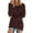 Brown, variant on Long Sleeve Shirts for Women Hemlock Casual Solid Long Sleeve Jumper Sweaters Blouse Sweatshirt