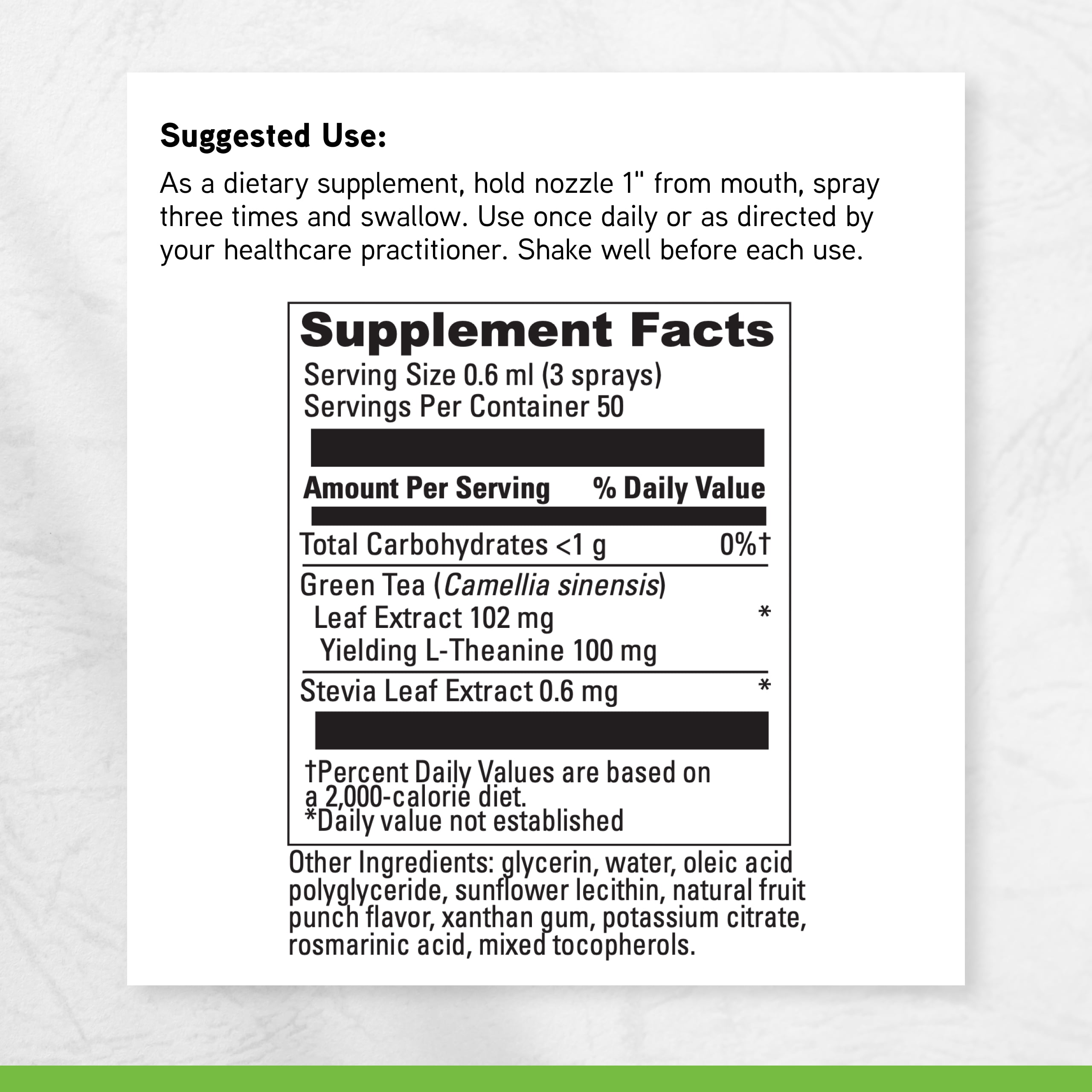 DaVinci Labs Liposomal L-Theanine - Support Brain Health & Sleep* - 50 Servings - 30 ml